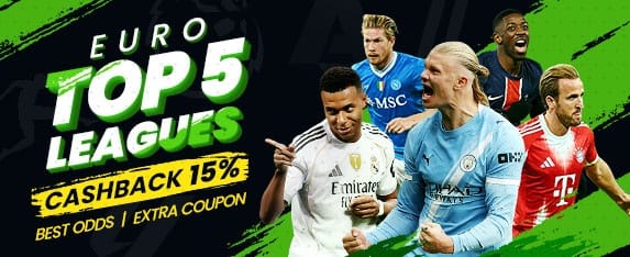 15% Cashback on All Bets!